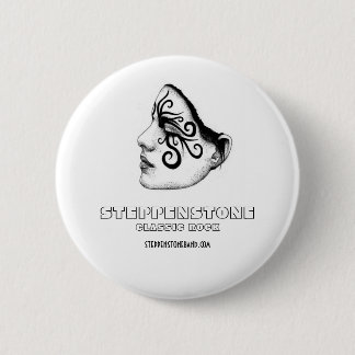 Badge Rond 5 Cm Fille classique de bouton de roche de Steppenstone