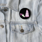Badge Rond 5 Cm Fille Cthulhu d'anniversaire (En situation)