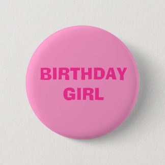 BADGE ROND 5 CM FILLE D'ANNIVERSAIRE