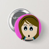 BADGE ROND 5 CM FILLE DE BUBU (Devant & derrière)