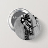 Badge Rond 5 Cm Fille de Derby de rouleau (Devant & derrière)