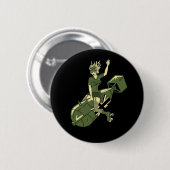 Badge Rond 5 Cm Fille de Derby de rouleau (Devant & derrière)