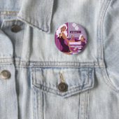 Badge Rond 5 Cm Fille de Geminis (En situation)