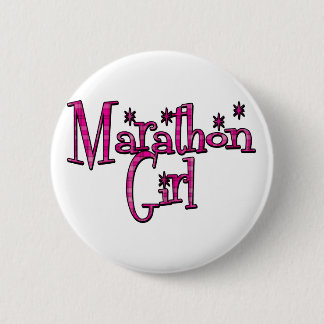 Badge Rond 5 Cm Fille de marathon