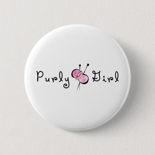 Badge Rond 5 Cm Fille de Purly (Devant)