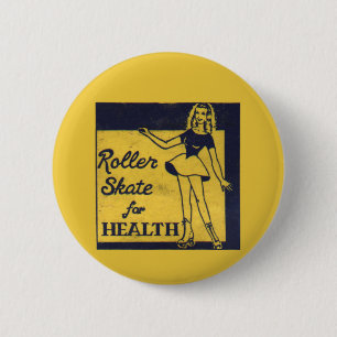 Badge Rond 5 Cm Fille de rouleau