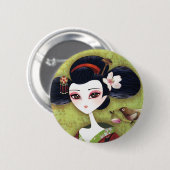 Badge Rond 5 Cm Fille de Sakura (Devant & derrière)