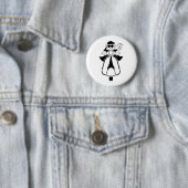 Badge Rond 5 Cm Fille de scooter (En situation)