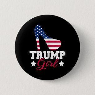 Badge Rond 5 Cm Fille de Trump Républicaine Femme Gop Patriote Tal
