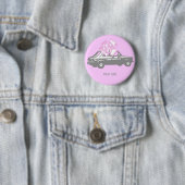 Badge Rond 5 Cm Fille de Yugo (En situation)
