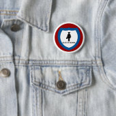 Badge Rond 5 Cm Fille d'école - insigne (En situation)