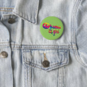 Badge Rond 5 Cm Fille d'Obama (En situation)