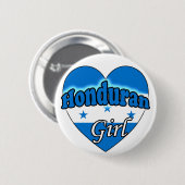 Badge Rond 5 Cm Fille du Honduras (Devant & derrière)