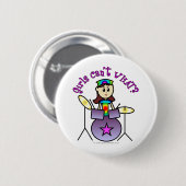 Badge Rond 5 Cm Fille du tambour léger (Devant & derrière)