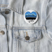 Badge Rond 5 Cm Fille estonienne (En situation)