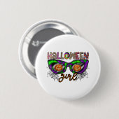 Badge Rond 5 Cm Fille Halloween (Devant & derrière)