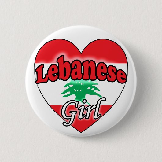 Badge Rond 5 Cm Fille libanaise (Devant)