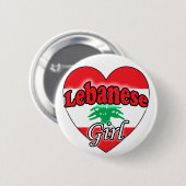 Badge Rond 5 Cm Fille libanaise (Devant & derrière)