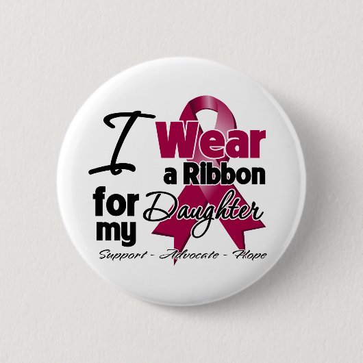 Badge Rond 5 Cm Fille - Myélome multiple ruban (Devant)