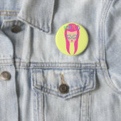 Badge Rond 5 Cm Fille ringarde (En situation)