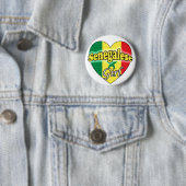Badge Rond 5 Cm Fille Sénégalaise (En situation)