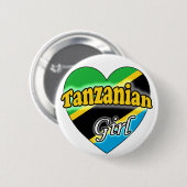 Badge Rond 5 Cm fille tanzanienne (Devant & derrière)
