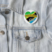Badge Rond 5 Cm fille tanzanienne (En situation)