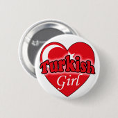 Badge Rond 5 Cm Fille turque (Devant & derrière)