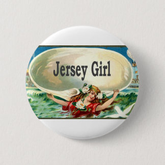 Badge Rond 5 Cm Fille vintage du Jersey de rivage du Jersey