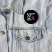 Badge Rond 5 Cm Filles combat est mon combat violet fibromyalgie A (En situation)