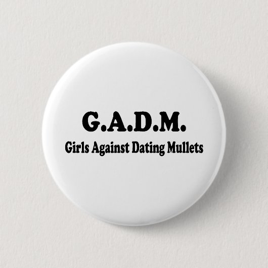 Badge Rond 5 Cm Filles contre des mulets de datation (Devant)
