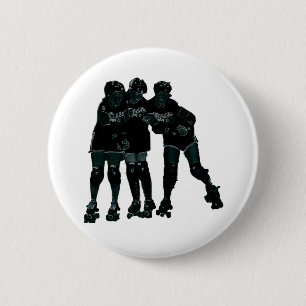 Badge Rond 5 Cm Filles de Derby de rouleau