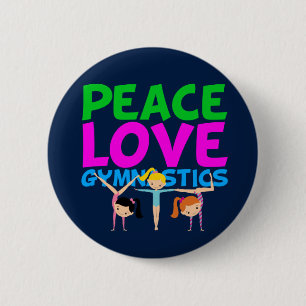 Badge Rond 5 Cm Filles de gymnastique