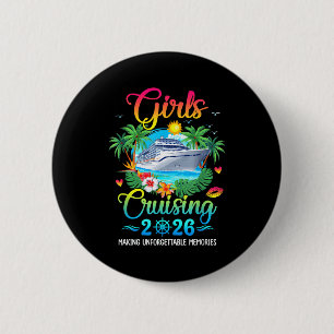 Badge Rond 5 Cm Filles en croisière 2026 créant des souvenirs sœur