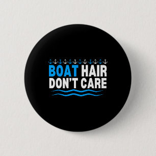 Badge Rond 5 Cm Filles et femmes de croisière en bateau, cheveux a