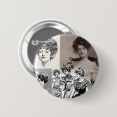 Badge Rond 5 Cm filles gibson (Devant & derrière)