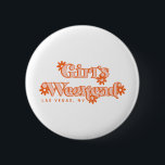 Badge Rond 5 Cm Filles Week-end Retro Bachelorette Fête Mariée<br><div class="desc">Commencez le week-end de la fête avec ce bouton amusant et rétro Girls Weekend qui est parfait pour la bachelorette et les fêtes d'anniversaire! Il dispose d'une marguerite orange super inspirée des années 70 et d'une police d'inspiration tendance et rétro-moderne. Customisez facilement avec votre ville et votre état dans l'option...</div>