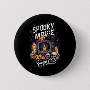 Badge Rond 5 Cm Film Social Club Vintage Tv Halloween Horreur Art