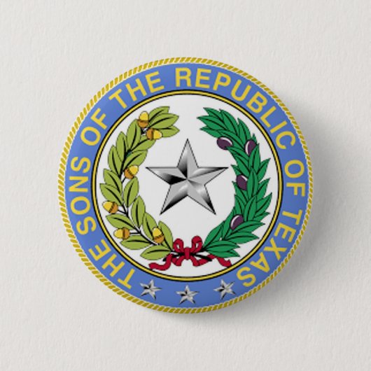 BADGE ROND 5 CM FILS DE LA RÉPUBLIQUE DU TEXAS (Devant)