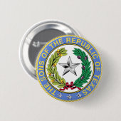 BADGE ROND 5 CM FILS DE LA RÉPUBLIQUE DU TEXAS (Devant & derrière)