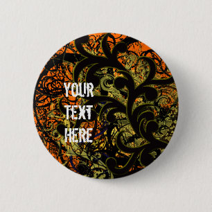 Badge Rond 5 Cm Fils jaunes