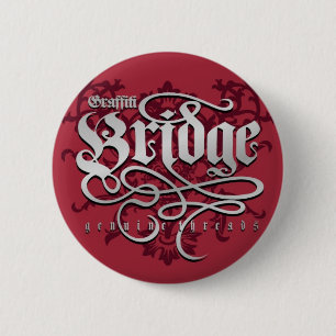 Badge Rond 5 Cm Fils véritables de pont de graffiti