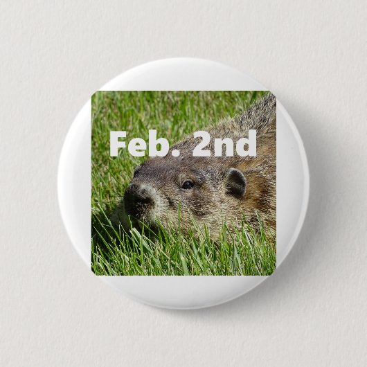 Badge Rond 5 Cm Fin de Groundhog (Devant)