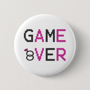 Badge Rond 5 Cm Fin de partie alliance de mariage