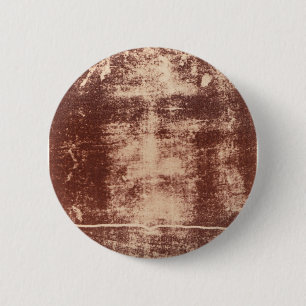 Badge Rond 5 Cm Fin du visage de Jésus sur le linceul de Turin