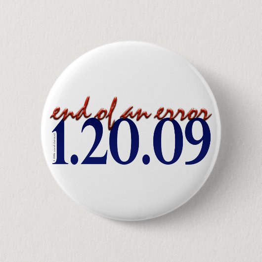 Badge Rond 5 Cm Fin d'une erreur - bouton (Devant)