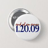 Badge Rond 5 Cm Fin d'une erreur - bouton (Devant & derrière)