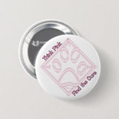 Badge Rond 5 Cm FindtheCure~ThinkPink (Devant & derrière)