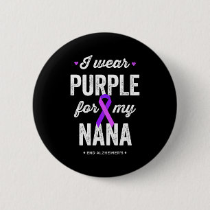 Badge Rond 5 Cm Finir le port de la chemise violette pour la malad