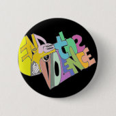 Badge Rond 5 Cm Finissez la violence (Devant)